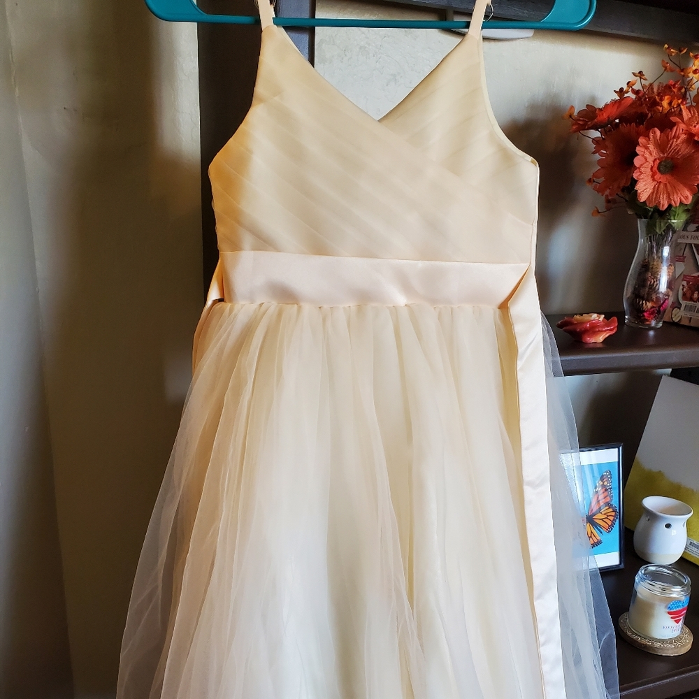 Light Champagne Girls Special Occasion Dress